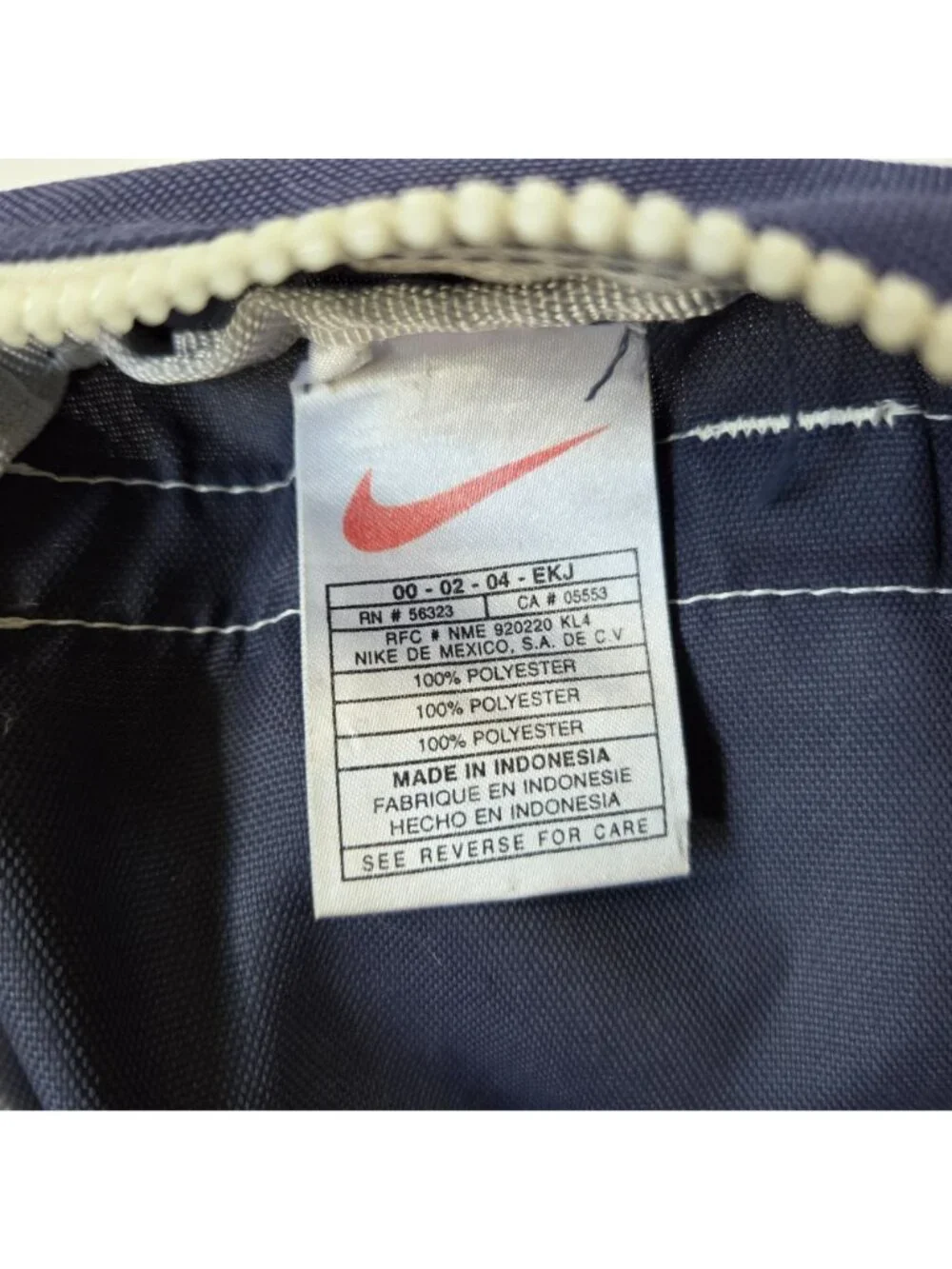 Vintage Nike Backpack Blue White Mini 12